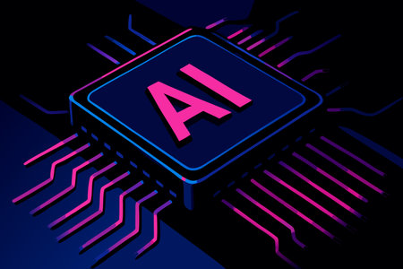 Artificial intelligence AI. Artificial intelligence concept. Vector illustration EPS 10