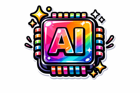 Artificial intelligence icon, artificial intelligence , vector illustration. AI .