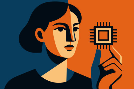 Artificial intelligence concept with technology icons design, vector illustration 10 eps graphic.