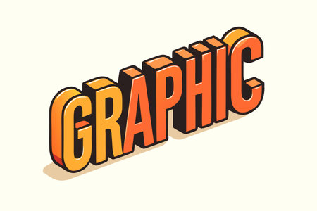Graphic Text for Title or Headline. In 3D Fancy Fun and Futuristic style