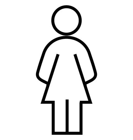 Nurse Line Isolated Vector Icon editableのイラスト素材