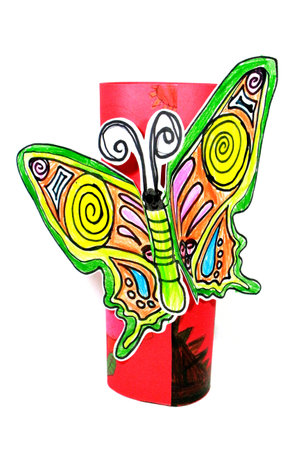 Butterfly pencils colouredの写真素材