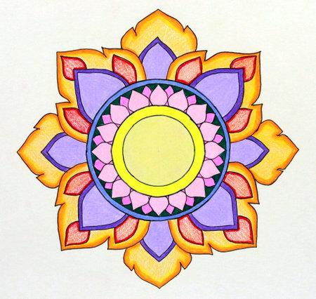 Thai painting pencils colouredの写真素材