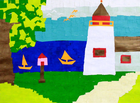 Sticking and Gluingの写真素材