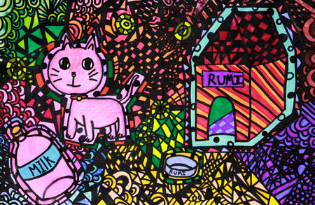 Line pencils colouredの写真素材