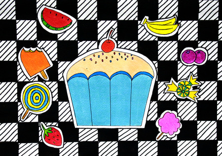 Line pencils colouredの写真素材