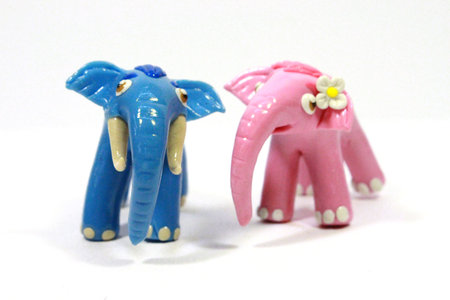 elephant clay Thaiの写真素材