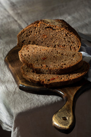 whole wheat bread with sundried tomatoes and herbs