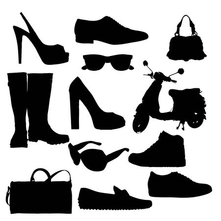 fashion accessories men and womenの写真素材