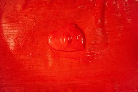 A beautiful Red paint texture on wall, backgroundの写真素材