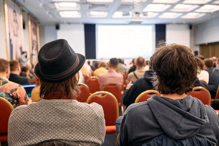 Speaker at Business Conference and Presentation. Audience at the conference hall.の写真素材