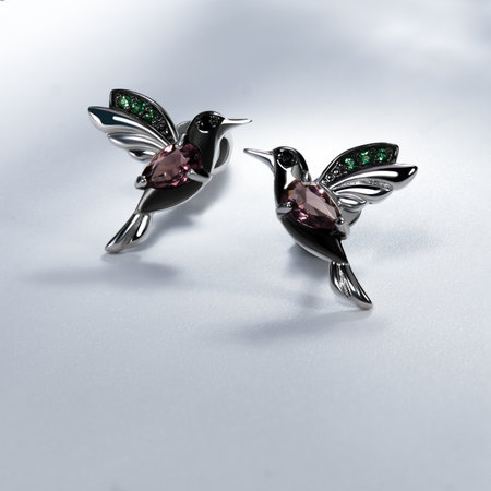 Elegant jewelry set. Jewelery set with gemstones. jewelry accessories collage. product still life concept. Ring, necklace and earrings.の写真素材