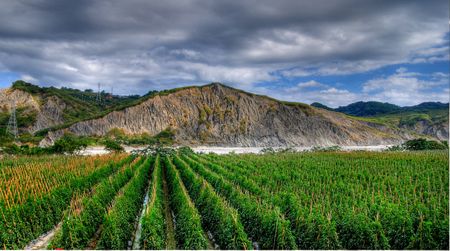 Liji Badland in Taitung, Taiwanの写真素材