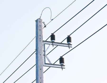 Electricity postの写真素材