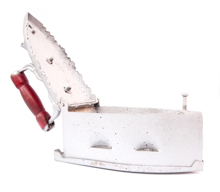 Electronic and traditional white background の写真素材