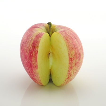 Apple isolated on a white background の写真素材