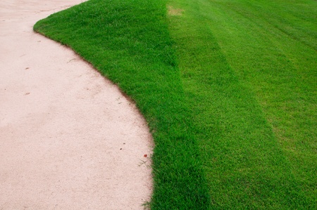 golf place with nice greenの写真素材