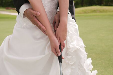 Practice or play golf.の写真素材
