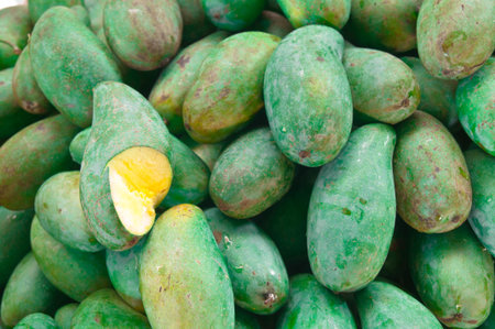 green mangoes are available.