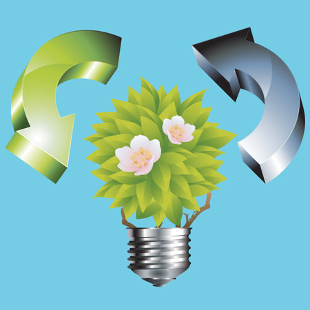 Tree Icon symbol energy. Eps10.