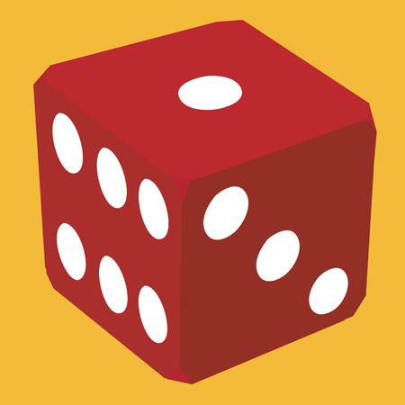 Red dice のイラスト素材
