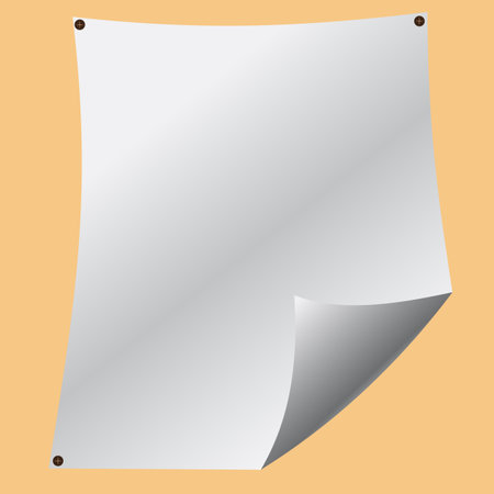 Sheet of white paper.eps10のイラスト素材