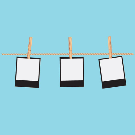 old blank photo vector illustration.eps10のイラスト素材