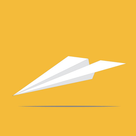 Vector Origami paper airplane.eps10のイラスト素材