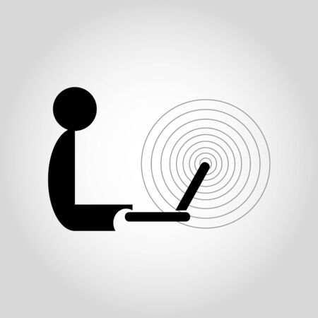 Free Zone Wireless iconのイラスト素材