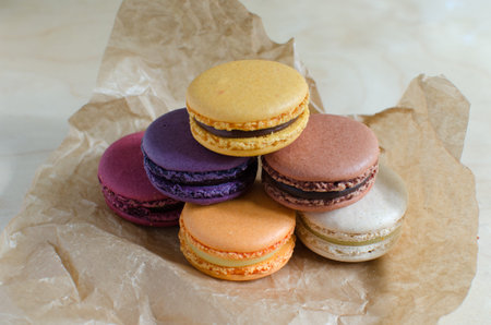 French pastry macaroons の写真素材