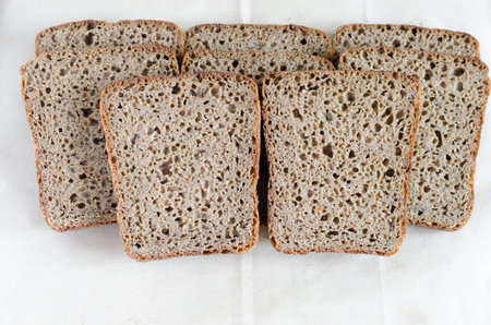 Homemade rye breadの写真素材