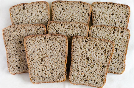 Homemade rye breadの写真素材