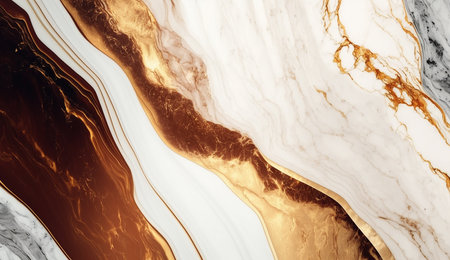 Abstract luxury white rust color marble texture stone AI Generated Imageの素材