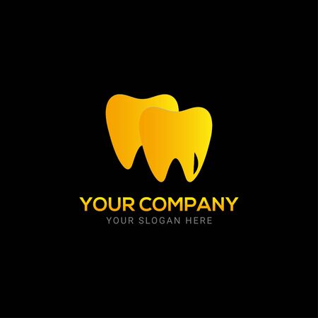 Creative abstract dental tooth check logo design vector imageのイラスト素材