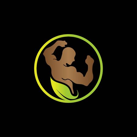 creative fitness logo vector designのイラスト素材