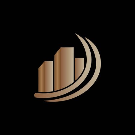 Real estate colorful logo vector designのイラスト素材