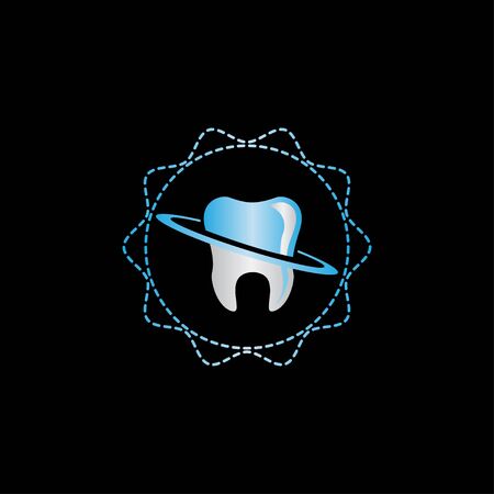 Creative abstract dental tooth logo vectorのイラスト素材