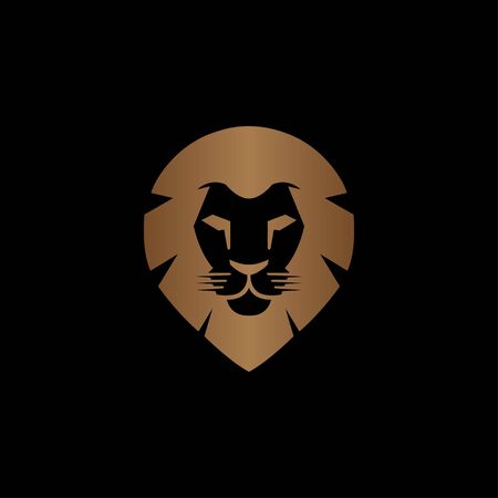 Creative abstract colorful lion head logo vectorのイラスト素材
