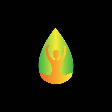 Zen Spa Spirit colorful logo Design vectorのイラスト素材