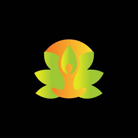 Zen Spa Spirit colorful logo Design vectorのイラスト素材