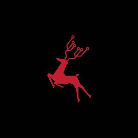 gazelle tech logo vector designのイラスト素材