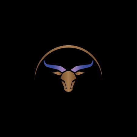 Animal cartoon head logo vector designのイラスト素材