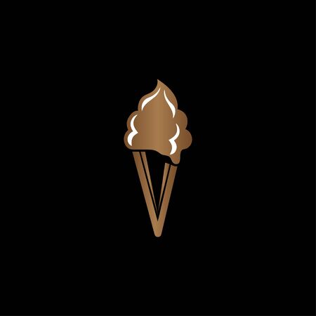 Creative ice cream logo design symbol vectorのイラスト素材