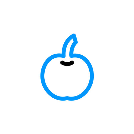 Modern pumpkin stock icon vectorのイラスト素材