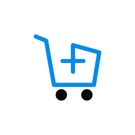 Creative cart , add cart , download cart , online business cart, colorful cart icon vectorのイラスト素材