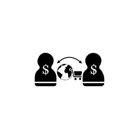 online shopping icon vector designのイラスト素材
