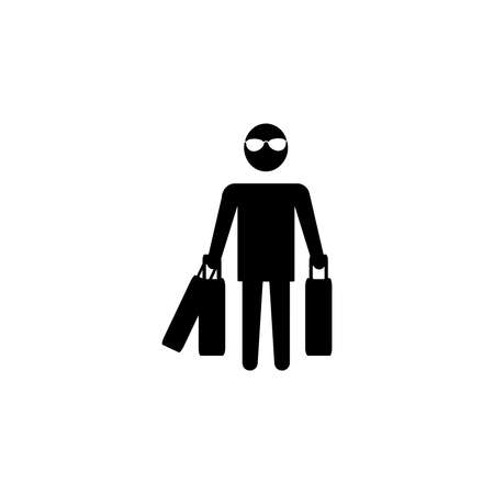 creative shopping icon with shopping bagのイラスト素材