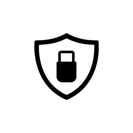 creative Security black Icon Vectorsのイラスト素材