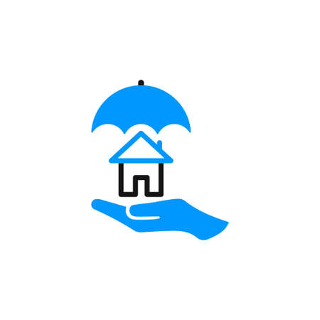 Protection home insurance icon vectorのイラスト素材