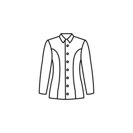 Women jacket stylish fashion icon vectorのイラスト素材